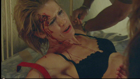 Darcy Fowers in Dexter (2006-2013) Underwear Black Bra Bleeding 701144