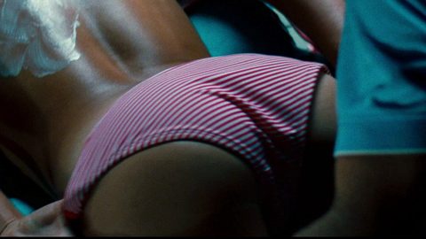 The Babymakers's Sexiest Scenes with Olivia Munn. Bikini, SFW, back exposed. 714906