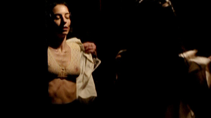 Sexiest Scenes of Ingrid from Pages of a Girl. Underwear, nipples through bra, reflection in mirror. 673181