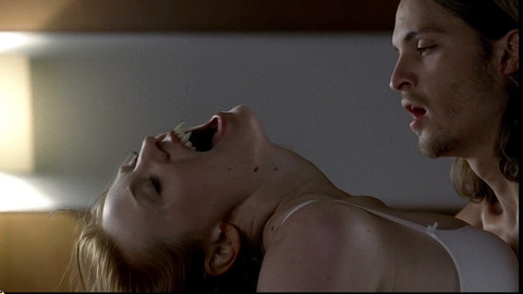 True Blood's Sexiest Scenes with Deborah Ann Woll. Underwear, SFW, head thrown back. 727464