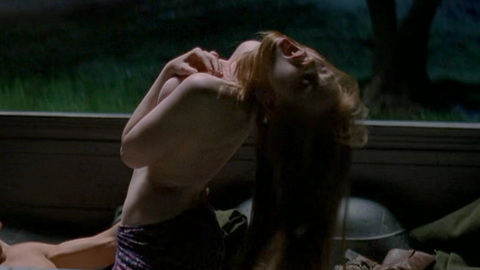 Sexiest Deborah Ann Woll Scene in True Blood. Sexy, arched back, arms covering breasts. 1005769
