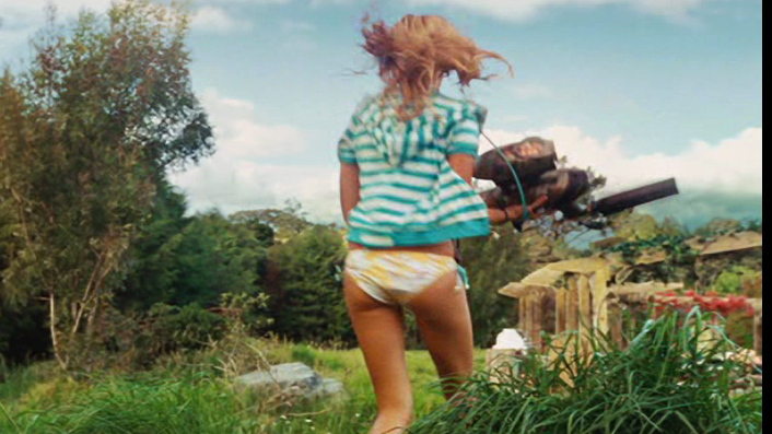 Sexiest Ashley Tisdale Scene in Aliens in the Attic. Bikini, bikini bottom, outdoors. 677185