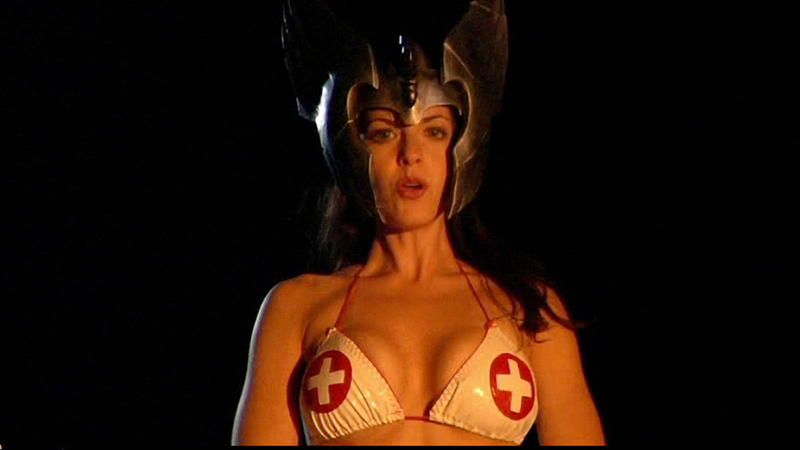 Sexiest Brigitte Kingsley Scene in Dark Rising. Bikini, black hair, cleavage. 673729