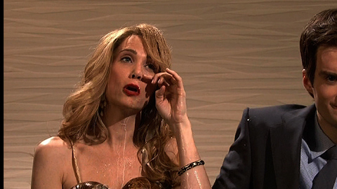 Kristen Wiig in Saturday Night Live (1975) Sexy Blonde Coconut Bra 681368