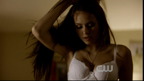 Nina Dobrev in The Vampire Diaries (2009-2016) Underwear Brunette Sexy 675570