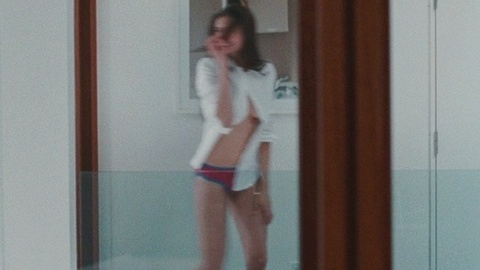 Nina Dobrev in Chloe (2010) Underwear Sexy Brunette Open Shirt 685865