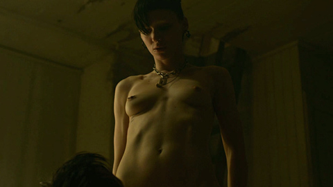 Rooney Mara in The Girl with the Dragon Tattoo (2011) Breasts Breasts Nipple Piercing 708676