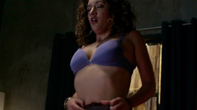 Sexiest Scenes of Gaia from The Almighty Johnsons. Sexy, Underwear, brunette, cleavage. 771215