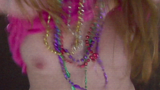 Bayou Beaver Girl #2 from Hatchet II Naked. Breasts, flashing breasts, mardi gras beads. 693953