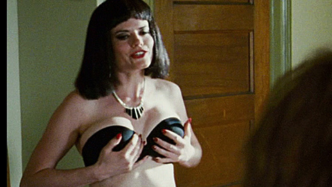 Christin Sawyer Davis in The Private Lives of Pippa Lee (2009) Underwear Black Bra Black Hair 705778