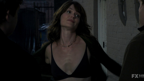 Katie Aselton in The League (2009-2015) Underwear Black Bra Outdoors 678516