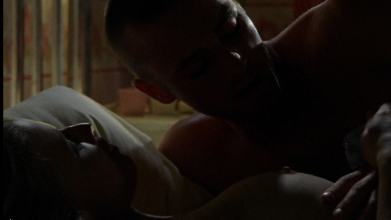 Ellen Woglom Naked in Crash. Breasts, couple in bed, hand on breast. 677761