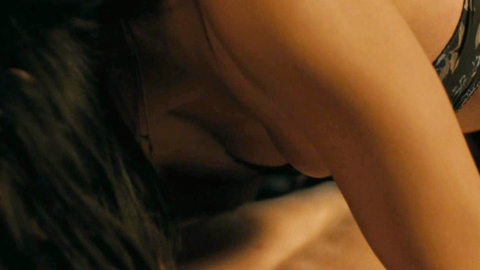 Jessica Szohr in Love Bite (2012) Underwear Black Bra Black Hair 722974