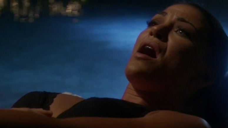 Kingdom's Sexiest Scenes with Jessica Szohr. Sexy, Underwear, SFW, black bra. 777450