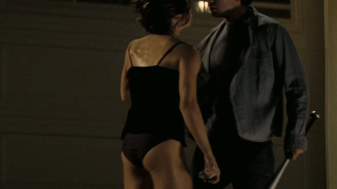 Hottest Ashley Greene Scene in The Apparition. Underwear, SFW, black camisole. 718214