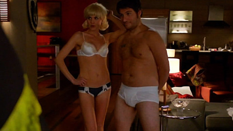 Eliza Coupe in Happy Endings (2011-2012) Underwear Black Panties Blonde 705514