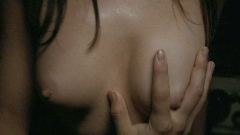 Briony Kent Naked as Tamara. Breasts, brunette, hand on breast. 692817