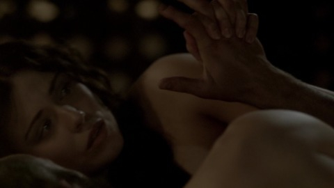 Jennie Jacques in Vikings (2013-2020) Sexy Brunette Holding Hands 759875