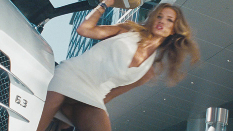 Rosie Huntington-Whiteley in Transformers: Dark of the Moon (2011) Sexy Blonde Getting Out Of Car 701445