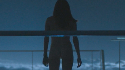 Andrea Riseborough Naked as Victoria Olsen. Butt, back exposed, nude. 727629