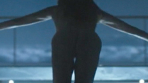 Andrea Riseborough Nude in Oblivion. Butt, diving in pool, long hair. 727630