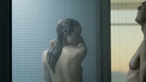 Hottest Andrea Riseborough Scene in Oblivion. Sexy, back exposed, brunette. 728936