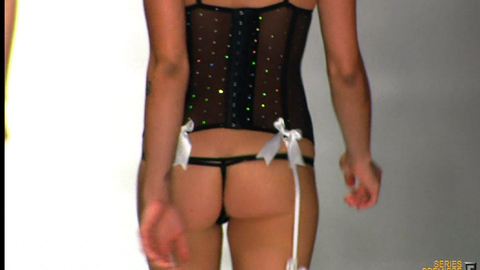 Hottest Tess Arlington Scene in Pretty Wild. Thong, Sexy, black corset, black stockings. 682118