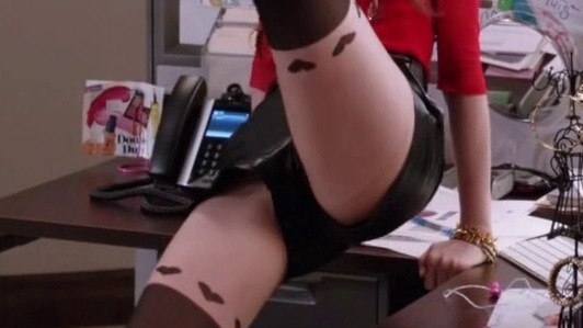 Selfie's Sexiest Scenes with Karen Gillan. Underwear, SFW, black leather skirt. 750594