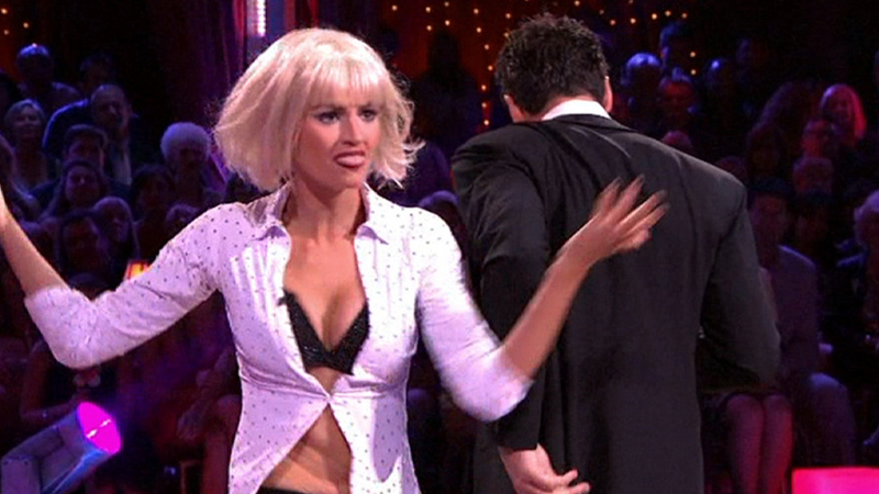 Hottest Erin Andrews Scene in Dancing with the Stars. Sexy, SFW, black underwear. 683822