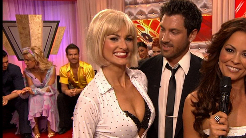 Sexiest Erin Andrews Scene in Dancing with the Stars. Sexy, SFW, black bra. 683821