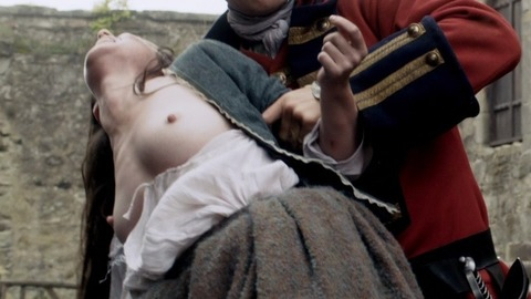 Laura Donnelly in Outlander (2014) Breasts Blouse Pulled Down Breasts 759103