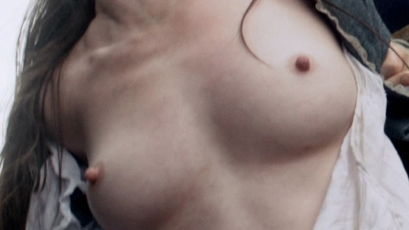 Laura Donnelly Naked as Jenny Fraser Murray. Breasts, blouse pulled down, nude. 759105