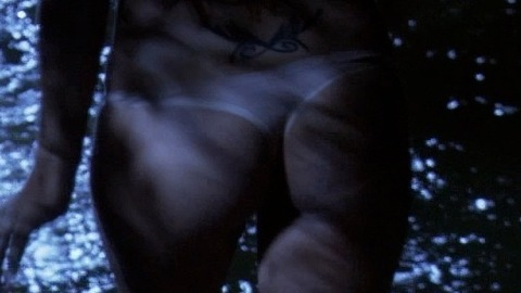 Hottest Renee Scenes. Thong, long hair, night swimming. 729339