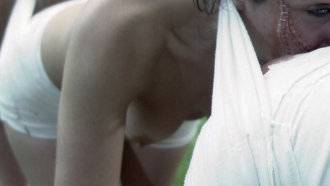 Ashley C. Williams in The Human Centipede (2009) Breasts Underwear Black Hair Breasts 776060