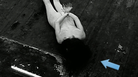 Ashlynn Yennie in The Human Centipede II (2011) Butt Black And White Black Hair 706546