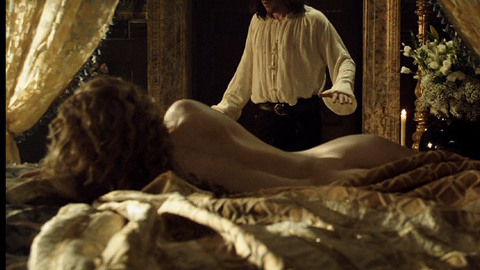 Holliday Grainger Naked in The Borgias. Butt, fully clothed man, nude. 724669