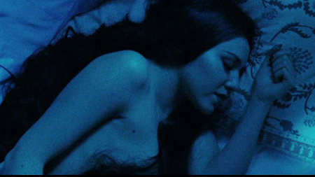 Gainsbourg: A Heroic Life's Sexiest Scenes with Deborah Grall. Sexy, SFW, blue lighting. 708834