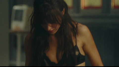 Kasia Smutniak in From Paris with Love (2010) Underwear Black Bra Brunette 685297