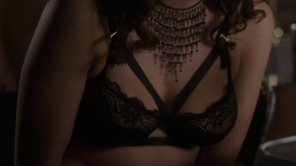 Hottest Jade Tailor Scene in Murder in the First. Sexy, Underwear, SFW, black lace bra. 770174