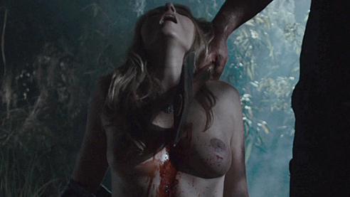 Avery from Hatchet II Naked. Breasts, bloody, brunette. 693965