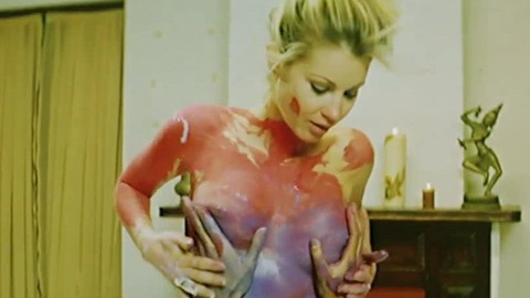 Tanit Phoenix in Kamasutra Nights (2008) Breasts Blonde Body Paint 732861