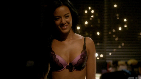 Heather Hemmens in Hellcats (2010-2011) Underwear Bedroom Black 689645