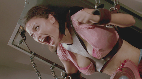 Anne Lee Greene in Saw 3D (2010) Breasts Blood Bra Out Of Shirt 692774