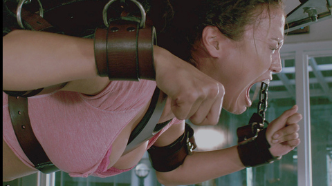 Anne Lee Greene in Saw 3D (2010) Sexy Bra Out Of Shirt Breasts 692772