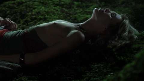 Sharon Hinnendael Naked in Embrace of the Vampire. Breasts, brunette, hard nipples. 730003