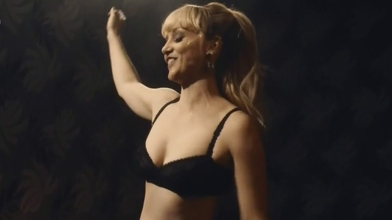 Magnifica 70's Sexiest Scenes with Simone Spoladore. Underwear, SFW, black bra. 771618