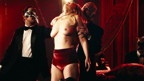 Simone Spoladore Nude as Dora Dumar. Breasts, head back, kneeling. 932744