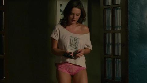 Addison Timlin in Odd Thomas (2013) Sexy Underwear Bare Shoulder Bedroom 733085