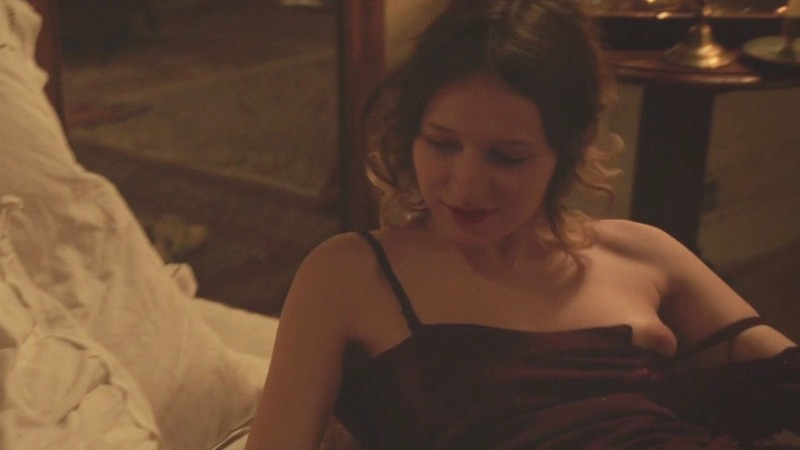 Christa Théret Naked as Solange. Breasts, bed, big areolas. 760833