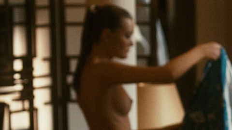Wife from Born to Raise Hell Naked. Breasts, black underwear, brunette. 705425